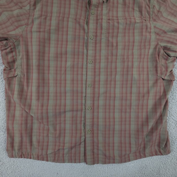 Mountain Hardwear Shirt Mens XL Plaid Short Sleeve Button Up Hiking Outdoors - Picture 4 of 13
